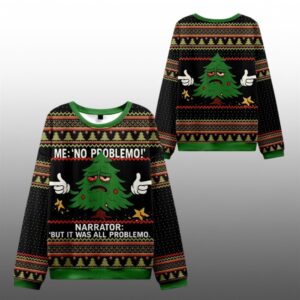 2025 Christmas Me No Problemo Ugly Sweater - Grishko.com
