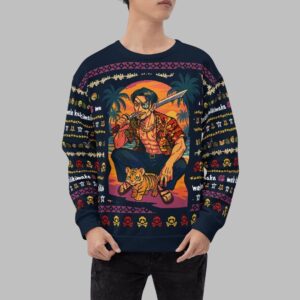 Alternative view of 2025 Christmas Mele Kalilimala Ugly Christmas Sweater - Grishko.com