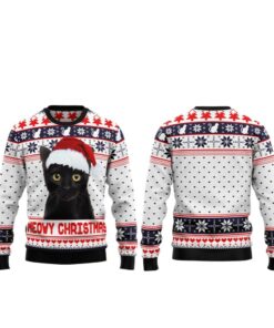 Alternative view of 2025 Christmas Meowy Christmas Ugly Christmas Sweater  