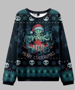Alternative view of 2025 Christmas Merry Cthulhumas Ugly Christmas Sweater  