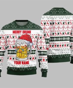 2025 Christmas Merry Drunk Ugly Christmas Sweater  