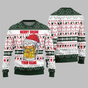 2025 Christmas Merry Drunk Ugly Christmas Sweater - Grishko.com