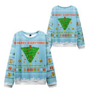 Alternative view of 2025 Christmas Merry Everything Ugly Sweater - Grishko.com