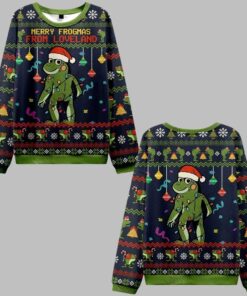 2025 Christmas Merry Frogmas from Loveland Ugly Christmas Sweater  