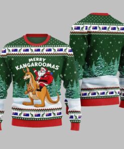Alternative view of 2025 Christmas Merry Kangaroomas Ugly Christmas Sweater  