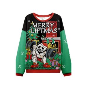 Alternative view of 2025 Christmas Merry Liftmas Ugly Sweater - Grishko.com