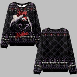 2025 Christmas Merry Mothmas Ugly Christmas Sweater - Grishko.com