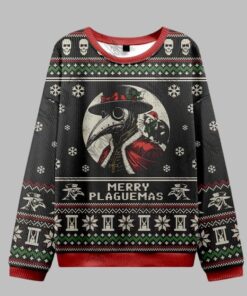 Alternative view of 2025 Christmas Merry Plaguemas Ugly Christmas Sweater  