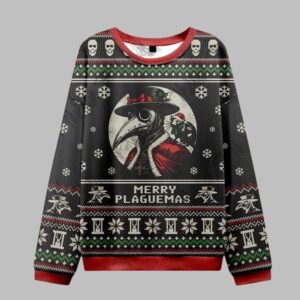 Alternative view of 2025 Christmas Merry Plaguemas Ugly Christmas Sweater - Grishko.com