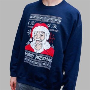 Alternative view of 2025 Christmas Merry Rizzmas Santa Ugly Sweater - Grishko.com