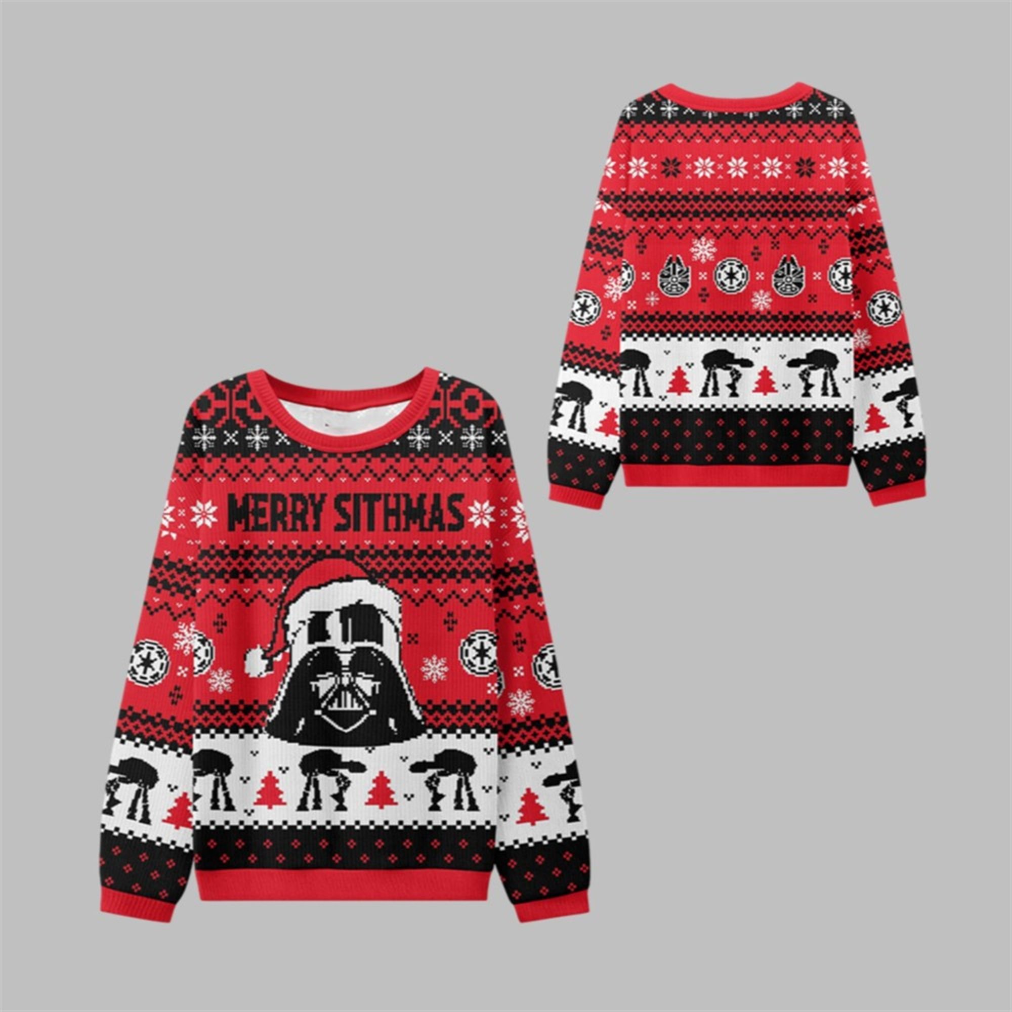 2025 Christmas Merry Sithmas Ugly Sweater - Grishko.com
