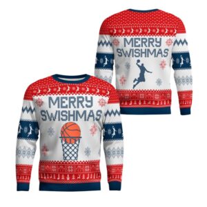 Alternative view of 2025 Christmas Merry Swishmas Ugly Sweater - Grishko.com