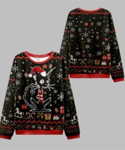 2025 Christmas Messy Cat Ugly Christmas Sweater  