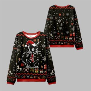 2025 Christmas Messy Cat Ugly Christmas Sweater - Grishko.com