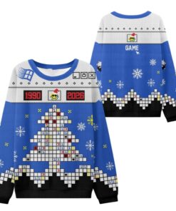 Alternative view of 2025 Christmas Minesweeper Tree Ugly Sweater  
