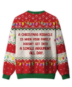 Alternative view of 2025 Christmas Miracle Ugly Christmas Sweater