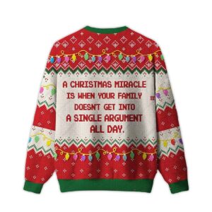 Alternative view of 2025 Christmas Miracle Ugly Christmas Sweater