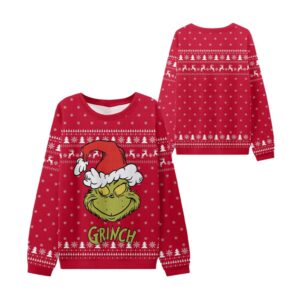 Alternative view of 2025 Christmas Mischievous Grnch Ugly Sweater - Grishko.com