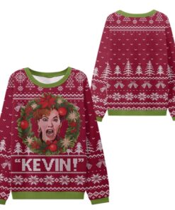 Alternative view of 2025 Christmas Mom Scream Home Alone Ugly Sweater  