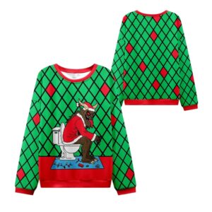 Alternative view of 2025 Christmas Monster Poop Ugly Sweater - Grishko.com