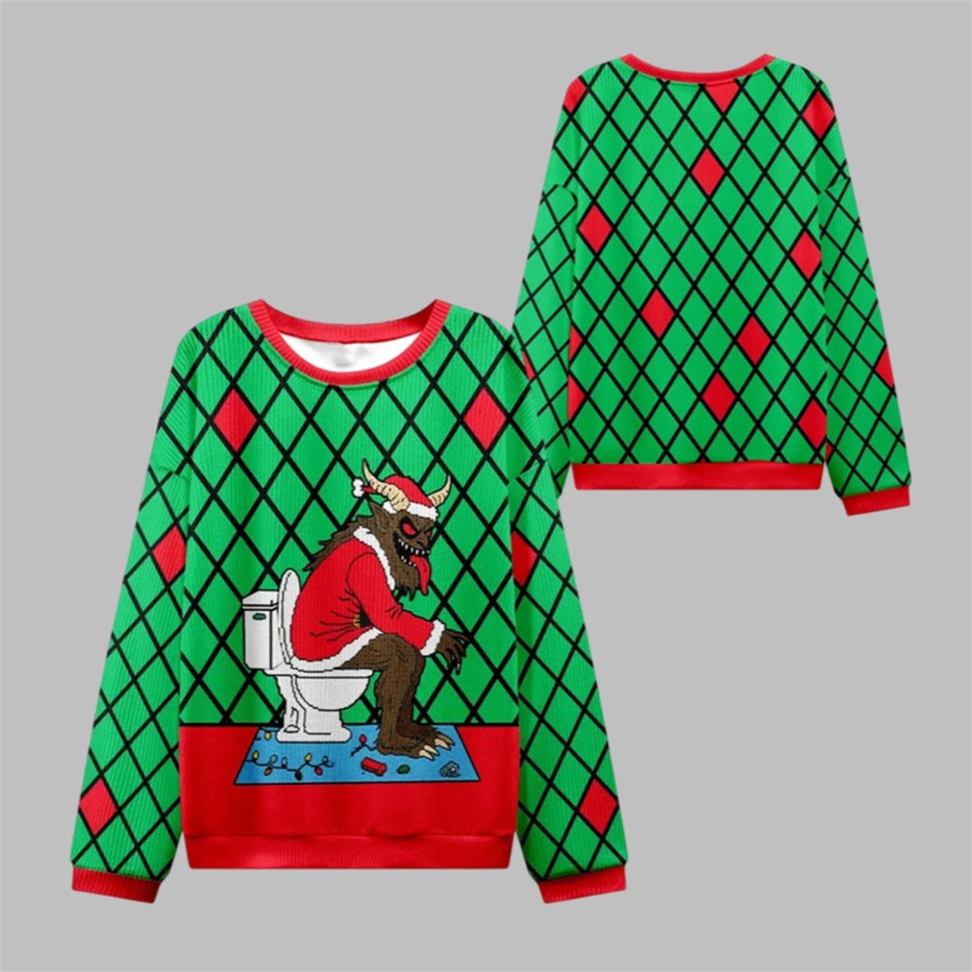 2025 Christmas Monster Poop Ugly Sweater - Grishko.com