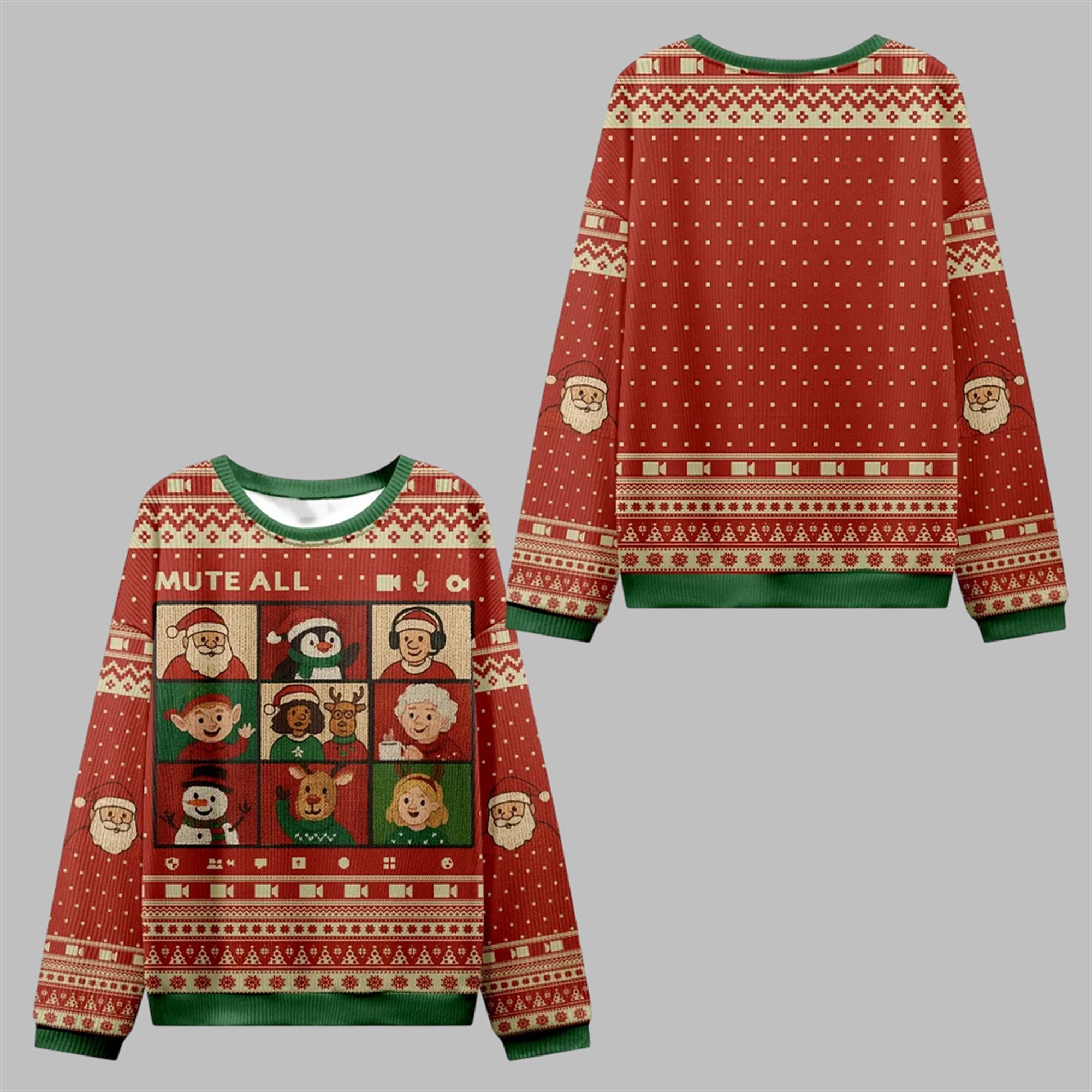 2025 Christmas Mute All Family Ugly Sweater - Grishko.com