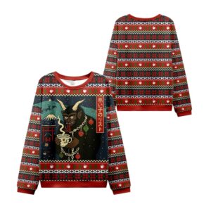 Alternative view of 2025 Christmas Naughty List Christmas Ugly Sweater - Grishko.com