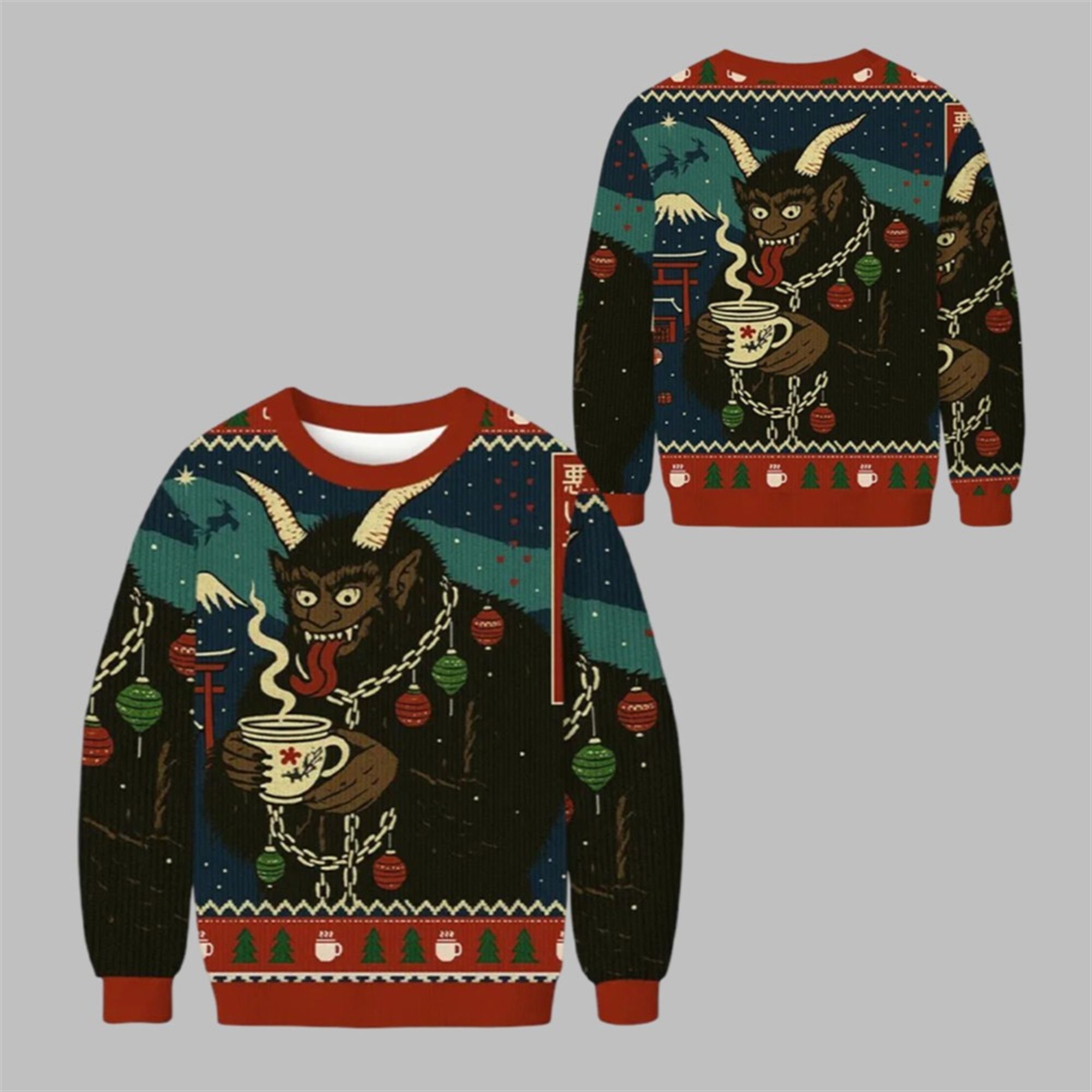 2025 Christmas Naughty List Ugly Sweater - Grishko.com
