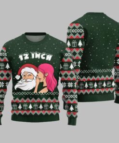 Alternative view of 2025 Christmas Naughty Santa 12 Inch Surprise Ugly Christmas Sweater 
