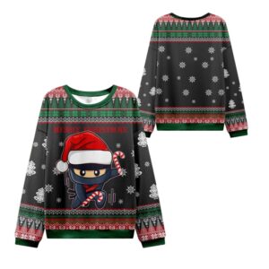 Alternative view of 2025 Christmas Ninja Kawai Ugly Christmas Sweater - Grishko.com