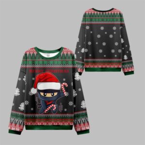 2025 Christmas Ninja Kawai Ugly Christmas Sweater - Grishko.com