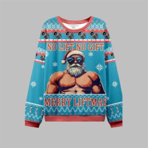 2025 Christmas No Lift No Gift Ugly Sweater - Grishko.com
