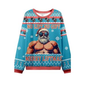 Alternative view of 2025 Christmas No Lift No Gift Ugly Sweater - Grishko.com