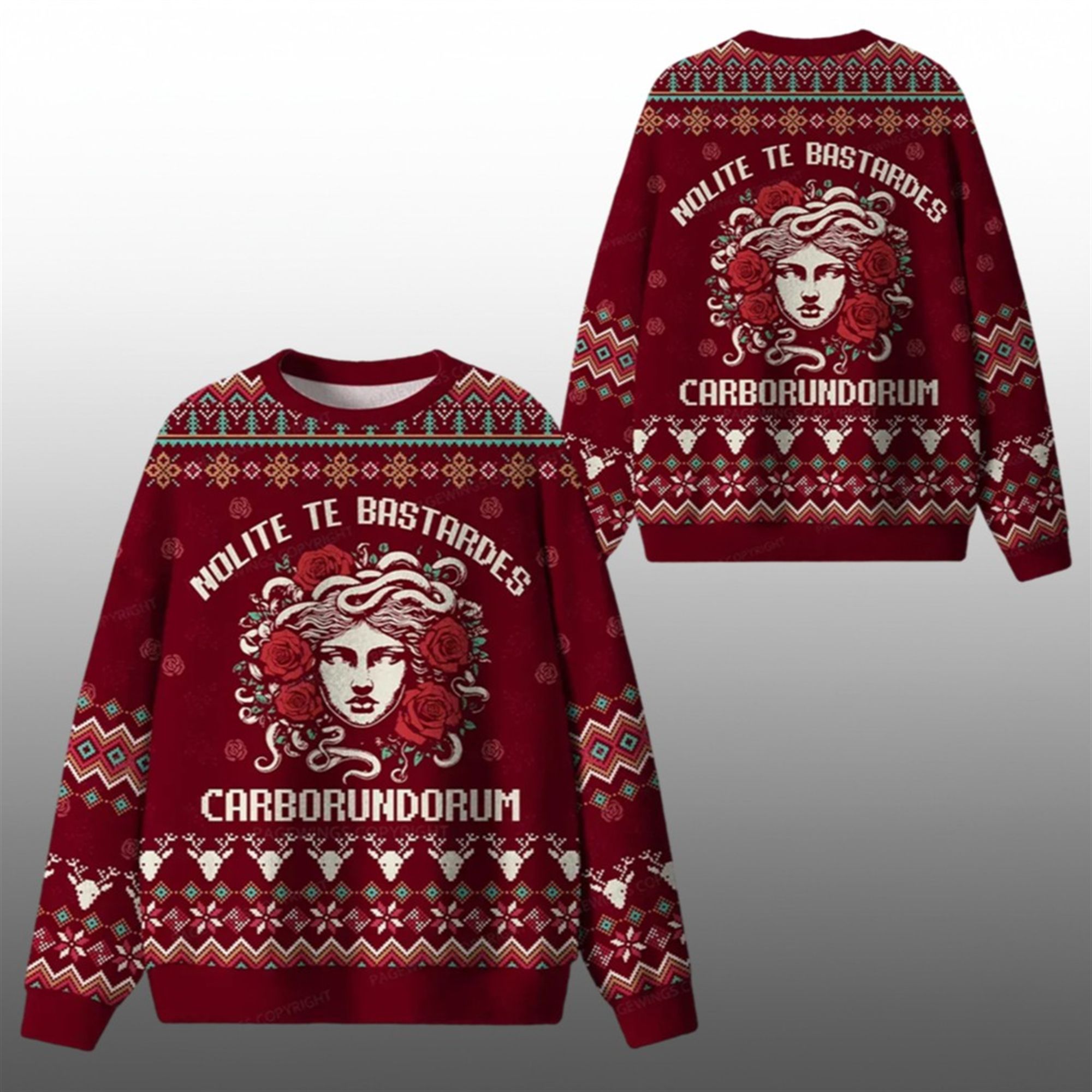 2025 Christmas Nolite Te Bastardes Carborundorum Ugly Sweater - Grishko.com