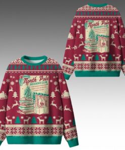 Alternative view of 2025 Christmas North Pole Readers Club Ugly Sweater 