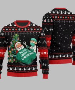 Alternative view of 2025 Christmas Nurse Do Not Open'til Christmas Ugly Christmas Sweater 