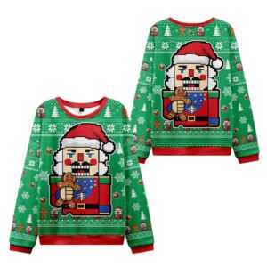 Alternative view of 2025 Christmas Nutcracker Funny Ugly Sweater - Grishko.com
