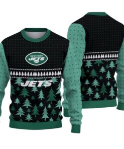 Alternative view of 2025 Christmas NY Jets Ugly Sweater 