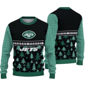Alternative view of 2025 Christmas NY Jets Ugly Sweater - Grishko.com