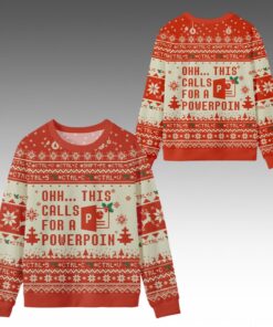 Alternative view of 2025 Christmas Ohh This Calls for a Powerpoint Ugly Sweater 