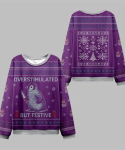2025 Christmas Overstimulated Festive Ugly Sweater 