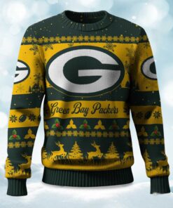 2025 Christmas Packers Festive Reindeer & Tree Ugly Sweater