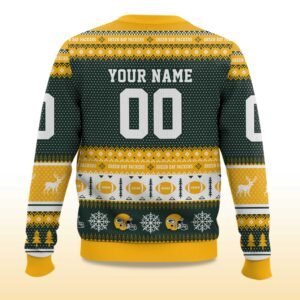 Alternative view of 2025 Christmas Packers Personalized Ugly Sweater