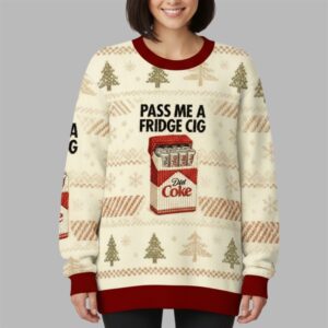 Alternative view of 2025 Christmas Pass Me A Fridge Cig Diet Coke Ugly Sweater - Grishko.com