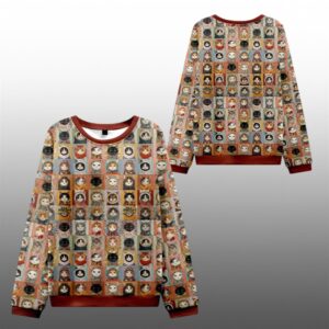 2025 Christmas Patchwork Cat Mosaic Ugly Sweater - Grishko.com