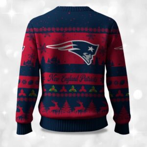 Alternative view of 2025 Christmas Patriots Festive Reindeer & Tree Ugly Sweater