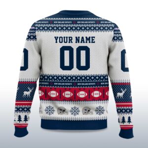 Alternative view of 2025 Christmas Patriots Personalized Ugly Sweater