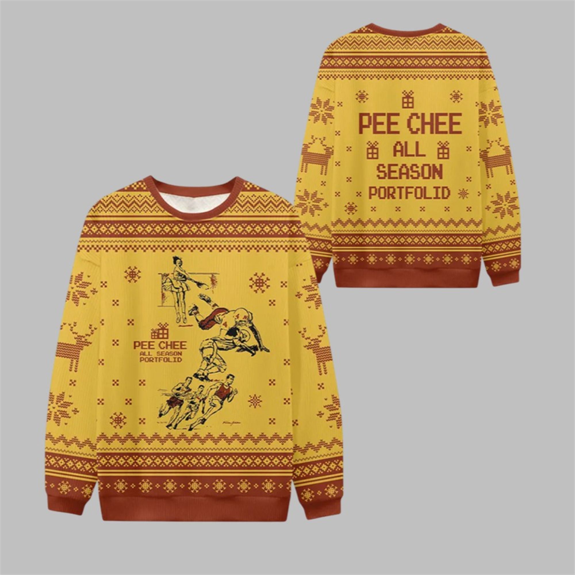 2025 Christmas Pee Chee All Season Portfolid Ugly Sweater - Grishko.com