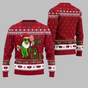 2025 Christmas Pickleball Im Kind Of A Big Dill Ugly Christmas Sweater - Grishko.com