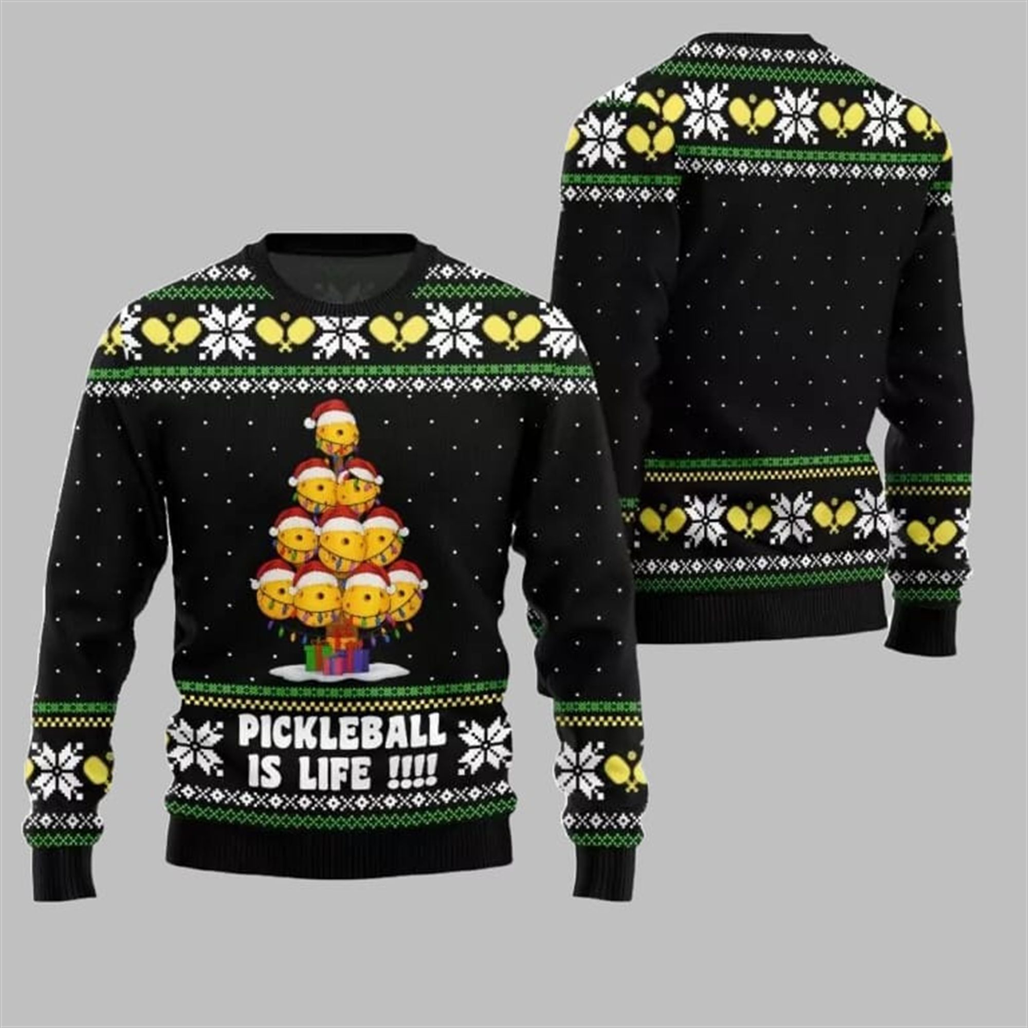2025 Christmas Pickleball is Life Ugly Sweater - Image 3